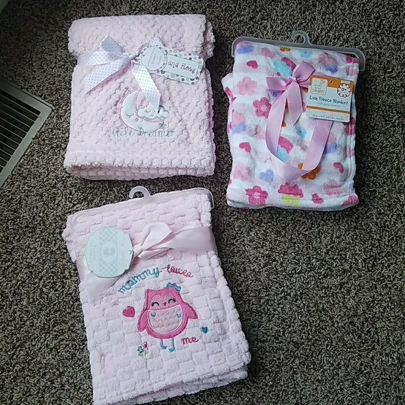 fleece baby girl blankets